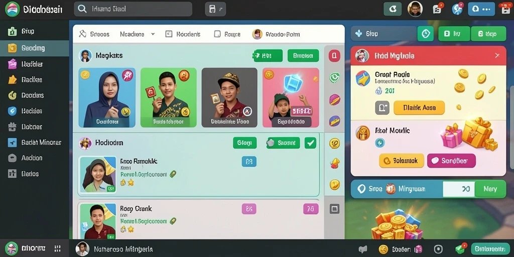 Tangkapan layar menampilkan pertarungan epik antara karakter.
