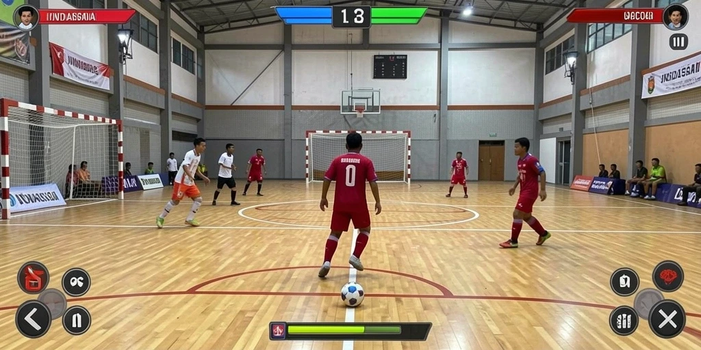 Screenshot menampilkan pemandangan kerajaan yang megah.